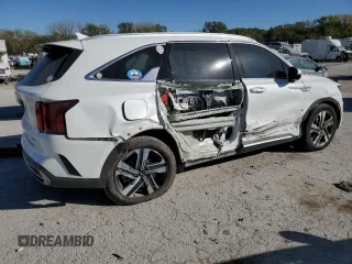 2023 Kia Sorento SX Prestige with VIN KNDRMDLH9P5205172, listed as a Copart auction lot 76367494 with 17,821 mi miles and Salvage title. Bid and sale history available at DreamBid. Image 3.
