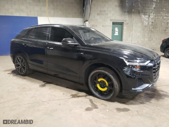 2022 Audi Q8 Premium Plus with VIN WA1EVBF17ND023546, listed as a Copart auction lot 71615904 with 59,183 mi miles and Salvage Title. Bid and sale history available at carsss.com. Image 4.