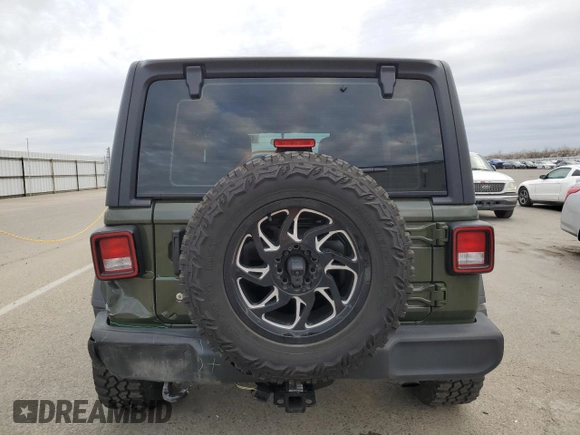 2023 Jeep Wrangler Sport S with VIN 1C4HJXDG4PW510259, listed as a Copart auction lot 45361515 with 26,162 mi miles and Salvage Title. Bid and sale history available at DreamBid. Image 6.