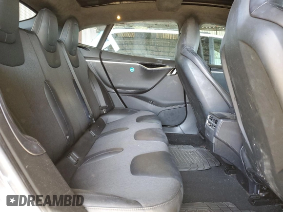 2016 Tesla Model S 70 with VIN 5YJSA1E15GF159542, listed as a Copart auction lot 58253965 with 70,373 mi miles and Salvage title. Bid and sale history available at DreamBid. Image 10.