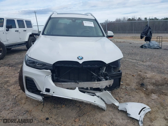 2022 BMW X7 xDrive40i with VIN 5UXCW2C03N9K30717, listed as a IAAI auction lot 41729944 with 47,997 mi miles. Bid and sale history available at carsss.com. Image 12.
