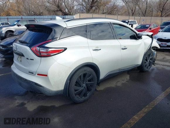 2018 Nissan Murano S with VIN 5N1AZ2MHXJN130616, listed as a IAAI auction lot 41119315 with 88,240 mi miles. Bid and sale history available at carsss.com. Image 4.
