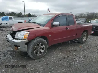 2004 Nissan Titan XE with VIN 1N6AA06A44N505305, listed as a Copart auction lot 45023715 with 237,549 mi miles and Salvage Title. Bid and sale history available at carsss.com. Image 1.