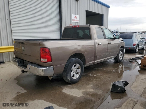 2009 Dodge Ram 1500 SLT with VIN 1D3HB18P59S796449, listed as a Copart auction lot 45138825 with 0 mi miles and Salvage Title. Bid and sale history available at carsss.com. Image 3.
