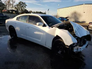 2014 Dodge Charger Police with VIN 2C3CDXAG0EH358597, listed as a Copart auction lot 79943644 with 137,821 mi miles and Salvage Title. Bid and sale history available at DreamBid. Image 4.