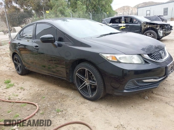 2015 Honda Civic Sedan LX with VIN 19XFB2E5XFE048514, listed as a IAAI auction lot 42067515 with 174,395 mi miles. Bid and sale history available at carsss.com. Image 1.