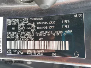 2021 Toyota 4Runner Nightshade с VIN JTEJU5JRXM5847292, выставлен на аукционе Copart как лот 55771725 с пробегом 40 939 миль миль и Списание • Salvage title. История ставок и продаж доступна на DreamBid. Изображение 13.