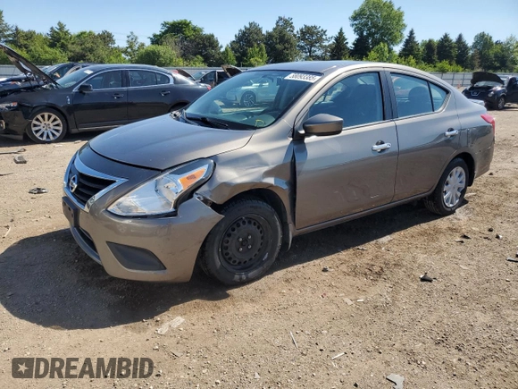 2015 Nissan Versa SV with VIN 3N1CN7AP5FL860607, listed as a Copart auction lot 58093385 with 150,926 mi miles and Salvage title. Bid and sale history available at DreamBid. Image 1.
