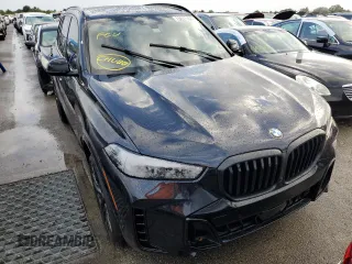 2025 BMW X5 sDrive40i with VIN 5UX13EU05S9W56291, listed as a Copart auction lot 73857164 with 0 mi miles and Salvage Title. Bid and sale history available at carsss.com. Image 5.