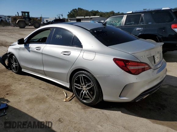 2017 Mercedes-Benz CLA with VIN WDDSJ4GB2HN406323, listed as a Copart auction lot 70743542 with 38,454 mi miles. Bid and sale history available at carsss.com. Image 2.