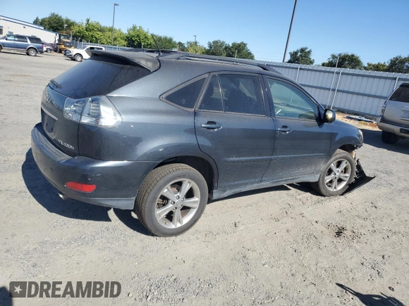 2006 Lexus RX 400h with VIN JTJHW31U160030263, listed as a Copart auction lot 62890855 with 239,706 mi miles and Salvage title. Bid and sale history available at DreamBid. Image 3.