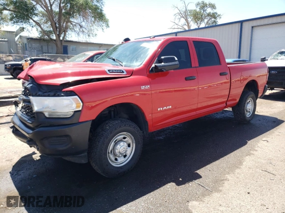 2022 Ram 2500 Tradesman with VIN 3C6UR5CJ2NG305552, listed as a Copart auction lot 63302784 with 91,684 mi miles and Non Repairable. Bid and sale history available at carsss.com. Image 1.