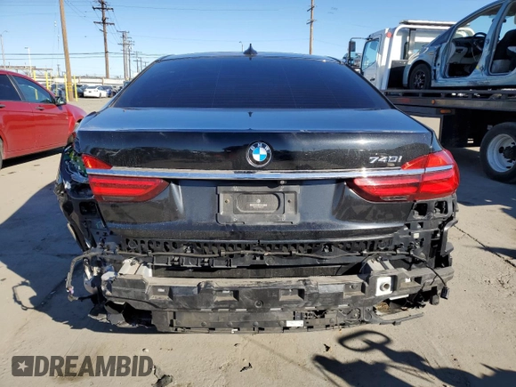 2016 BMW 7 Series 740i with VIN WBA7E2C54GG547404, listed as a Copart auction lot 40052803 with 94,008 mi miles. Bid and sale history available at carsss.com. Image 6.