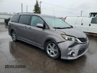 2011 Toyota Sienna SE with VIN 5TDXK3DC9BS135900, listed as a Copart auction lot 53864965 with 217,198 mi miles and Salvage Title. Bid and sale history available at DreamBid. Image 4.