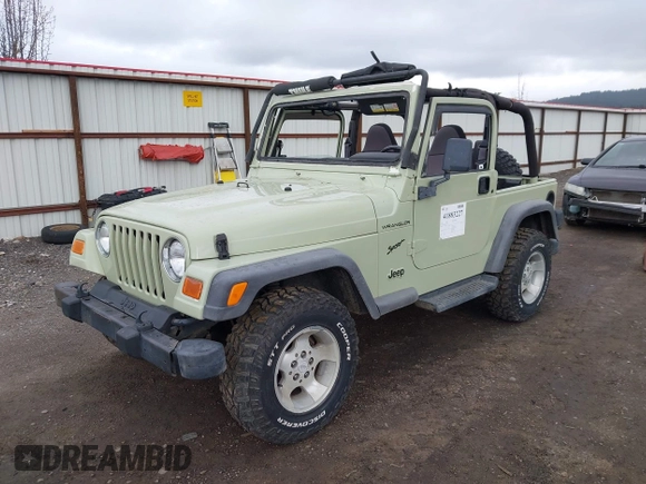 2001 Jeep Wrangler Sport with VIN 1J4FA49S91P354668, listed as a IAAI auction lot 41883227 with 197,043 mi miles and . Bid and sale history available at DreamBid. Image 2.