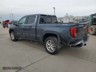 2019 GMC Sierra 1500 SLT with VIN 3GTU9DED6KG142555, listed as a Copart auction lot 45542165 with 93,046 mi miles and Salvage Title. Bid and sale history available at carsss.com. Image 2.