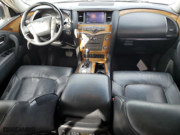 2012 Infiniti QX56 7-passenger with VIN JN8AZ2NF3C9519535, listed as a Copart auction lot 50044195 with 192,712 mi miles and Salvage Title. Bid and sale history available at carsss.com. Image 8.