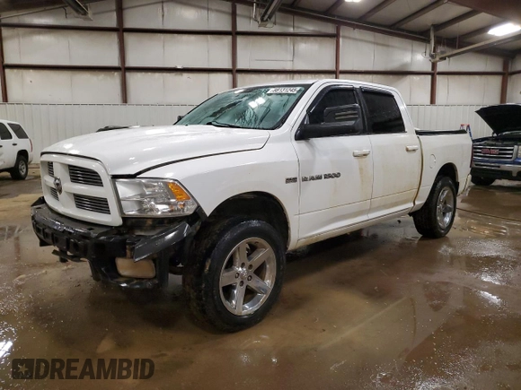 2012 Ram 1500 Sport with VIN 1C6RD7MT7CS204447, listed as a Copart auction lot 88131245 with 128,427 mi miles and Clean title. Bid and sale history available at DreamBid. Image 1.