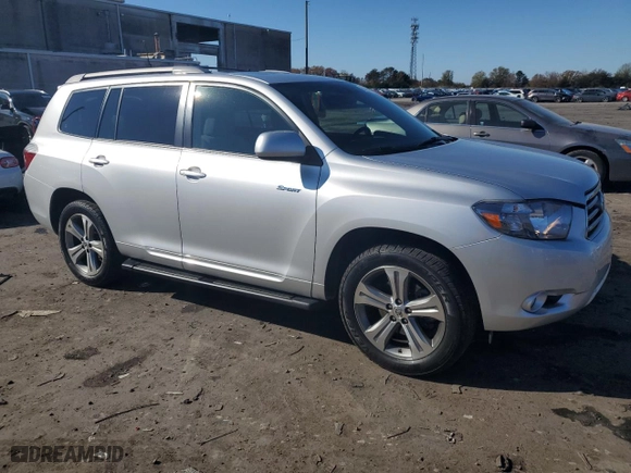 2010 Toyota Highlander Sport with VIN JTEEK3EH1A2153438, listed as a Copart auction lot 80100354 with 138,052 mi miles and Salvage Title. Bid and sale history available at carsss.com. Image 4.
