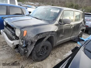 2018 Jeep Renegade Sport with VIN ZACCJBABXJPH44965, listed as a Copart auction lot 45005985 with 88,028 mi miles and Salvage Title. Bid and sale history available at carsss.com. Image 1.