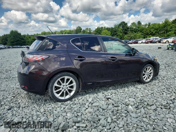 2012 Lexus CT 200h with VIN JTHKD5BH3C2106799, listed as a Copart auction lot 64438005 with 166,314 mi miles and Clean title. Bid and sale history available at DreamBid. Image 3.