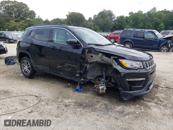 2020 Jeep Compass Latitude with VIN 3C4NJCBB4LT162062, listed as a Copart auction lot 60978885 with Not provided miles and Salvage title. Bid and sale history available at DreamBid. Image 4.