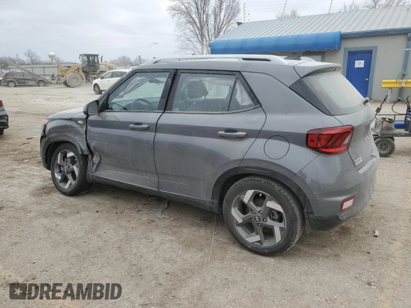 2022 Hyundai Venue SEL with VIN KMHRC8A34NU173473, listed as a Copart auction lot 44974405 with 15,518 mi miles and Salvage Title. Bid and sale history available at DreamBid. Image 2.