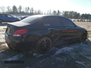 2018 Mercedes-Benz C 43 AMG with VIN 55SWF6EB6JU254173, listed as a Copart auction lot 87449364 with 130,860 mi miles and Salvage Title. Bid and sale history available at carsss.com. Image 3.