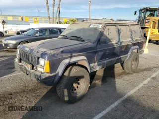 1996 Jeep Cherokee Sport with VIN 1J4FT68S4TL333342, listed as a Copart auction lot 41664965 with 185,199 mi miles and Clean Title. Bid and sale history available at carsss.com. Image 1.