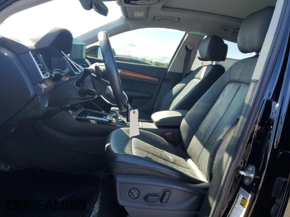 2021 Audi Q5 Premium Plus with VIN WA1BAAFY6M2020296, listed as a Copart auction lot 56736205 with 75,955 mi miles and Salvage title. Bid and sale history available at DreamBid. Image 7.