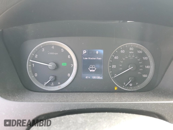 2017 Hyundai Sonata Sport with VIN 5NPE34AFXHH469134, listed as a Copart auction lot 45477325 with 126,108 mi miles and Salvage Title. Bid and sale history available at DreamBid. Image 9.
