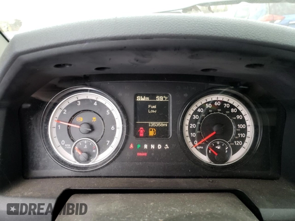 2017 Ram 1500 Express with VIN 1C6RR7FT1HS588974, listed as a Copart auction lot 48034835 with 135,358 mi miles and Salvage Title. Bid and sale history available at carsss.com. Image 9.