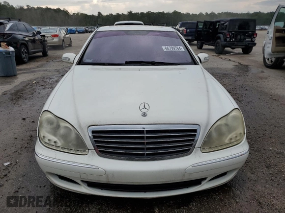 2003 Mercedes-Benz S-Class 4.3L with VIN WDBNG70J53A370666, listed as a Copart auction lot 66799764 with 0 mi miles and Non Repairable. Bid and sale history available at carsss.com. Image 5.