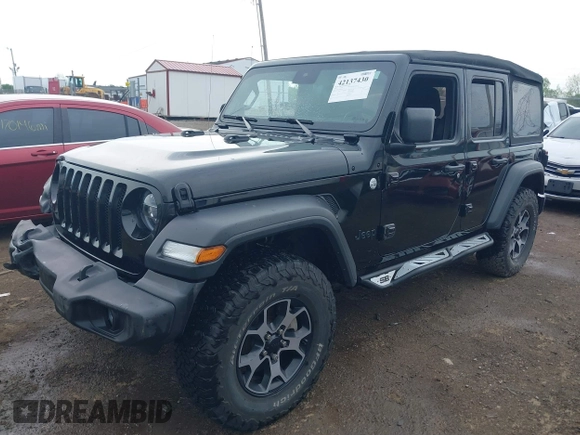 2021 Jeep Wrangler Unlimited Sport S z VIN 1C4HJXDG0MW788779, wystawiony jako IAAI lot #42137430 z przebiegiem 52 903 mil mil oraz . Historia ofert i sprzedaży dostępna na DreamBid. Obrazek 17.