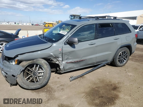 2021 Jeep Grand Cherokee Trailhawk with VIN 1C4RJFLG0MC670068, listed as a Copart auction lot 47838545 with 48,433 mi miles and Salvage Title. Bid and sale history available at carsss.com. Image 1.