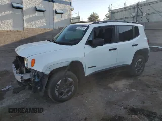 2018 Jeep Renegade Sport with VIN ZACCJBAH1JPH17626, listed as a Copart auction lot 73381744 with 68,713 mi miles and Salvage Title. Bid and sale history available at carsss.com. Image 1.
