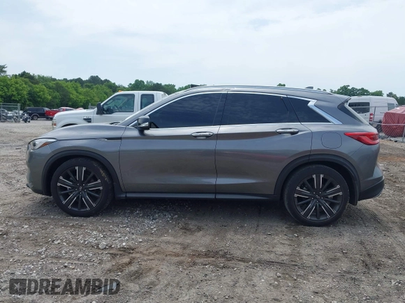 2021 Infiniti QX50 Luxe with VIN 3PCAJ5BA5MF111820, listed as a IAAI auction lot 42253133 with 46,206 mi miles and . Bid and sale history available at DreamBid. Image 14.