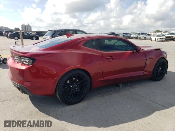 2021 Chevrolet Camaro 1LT with VIN 1G1FB1RSXM0113323, listed as a Copart auction lot 54583715 with 39,544 mi miles and Salvage title. Bid and sale history available at DreamBid. Image 3.
