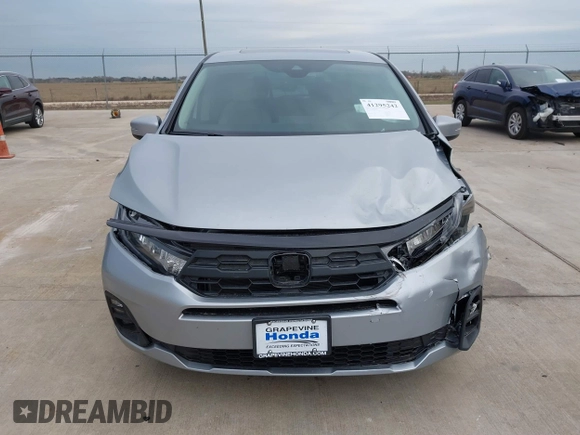2025 Honda Odyssey EX-L with VIN 5FNRL6H60SB019825, listed as a IAAI auction lot 41295242 with 1,326 mi miles. Bid and sale history available at carsss.com. Image 12.