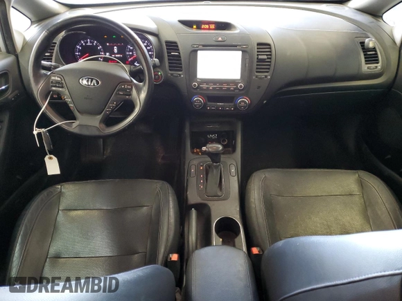2014 Kia Forte EX with VIN KNAFZ4A86E5078656, listed as a Copart auction lot 52536195 with 58,497 mi miles and Salvage Title. Bid and sale history available at carsss.com. Image 8.