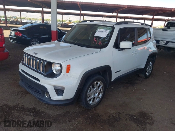 2020 Jeep Renegade Latitude with VIN ZACNJABB7LPL10827, listed as a IAAI auction lot 42606672 with 149,110 mi miles and . Bid and sale history available at DreamBid. Image 2.