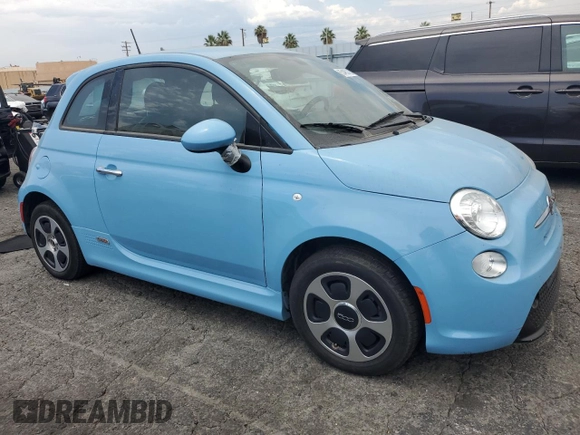 2017 FIAT 500e with VIN 3C3CFFGE9HT561445, listed as a Copart auction lot 65465705 with 59,314 mi miles and Clean title. Bid and sale history available at DreamBid. Image 4.