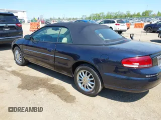 2001 Chrysler Sebring Limited with VIN 1C3EL65UX1N698895, listed as a IAAI auction lot 42208161 with 126,349 mi miles and . Bid and sale history available at DreamBid. Image 3.