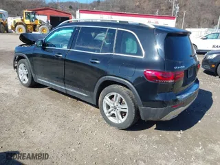 2020 Mercedes-Benz GLB with VIN W1N4M4HBXLW041183, listed as a IAAI auction lot 41741516 with 57,512 mi miles. Bid and sale history available at carsss.com. Image 3.