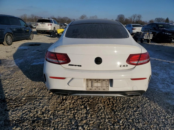 2018 Mercedes-Benz C 43 AMG with VIN WDDWJ6EB2JF647251, listed as a Copart auction lot 42181325 with 93,813 mi miles and Clean Title. Bid and sale history available at carsss.com. Image 6.