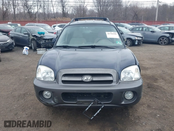 2005 Hyundai Santa Fe GLS with VIN KM8SC13D55U927740, listed as a IAAI auction lot 41716268 with 67,998 mi miles. Bid and sale history available at carsss.com. Image 12.