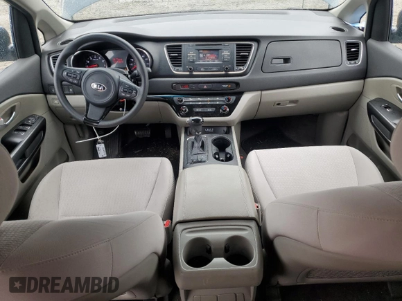 2016 Kia Sedona LX with VIN KNDMB5C13G6129452, listed as a Copart auction lot 46335475 with 118,617 mi miles and Salvage Title. Bid and sale history available at DreamBid. Image 8.