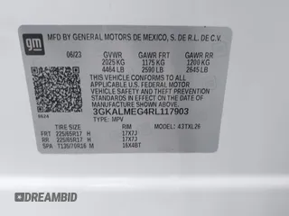 2024 GMC Terrain SLE z VIN 3GKALMEG4RL117903, wystawiony jako IAAI lot #41718454 z przebiegiem 3 408 mil mil oraz . Historia ofert i sprzedaży dostępna na DreamBid. Obrazek 9.
