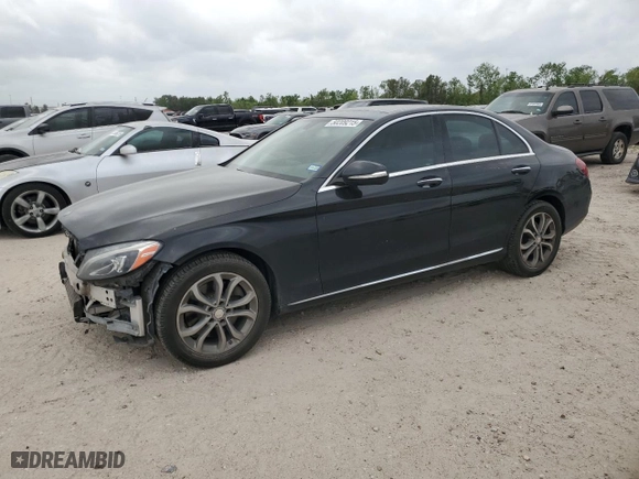 2015 Mercedes-Benz C-Class C 300 with VIN 55SWF4JB2FU046857, listed as a Copart auction lot 50209215 with 112,725 mi miles and Salvage Title. Bid and sale history available at carsss.com. Image 1.