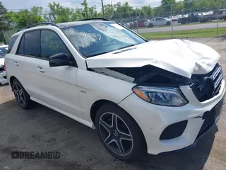 2017 Mercedes-Benz GLE 43 AMG with VIN 4JGDA6EB7HA943905, listed as a IAAI auction lot 42241559 with 63,608 mi miles and . Bid and sale history available at DreamBid. Image 1.